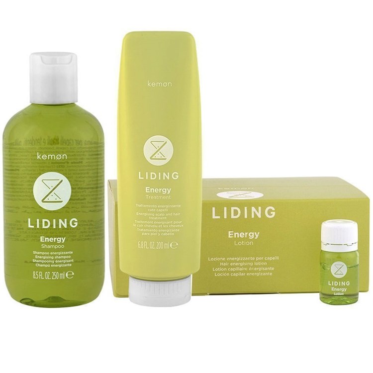 Kemon Kemon Kit Liding Energy Shampoo 250ml + Treatment 200ml + Lotion Fiale 12 x 6ml