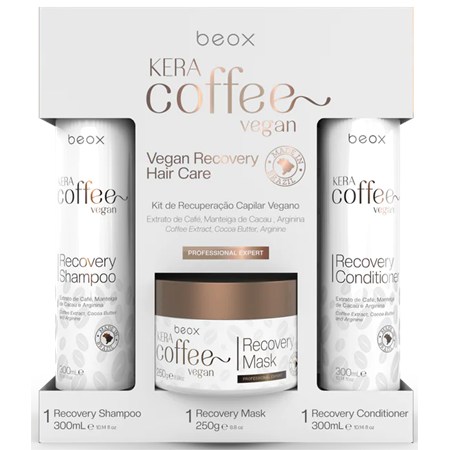 keracoffee daily care kit vegan shampoo mask conditioner