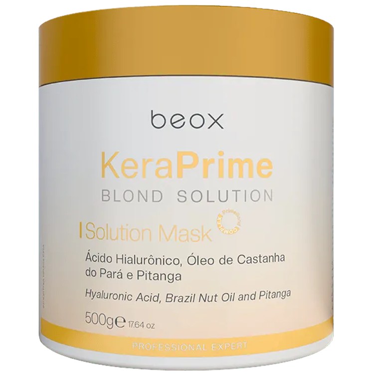 Beox Beox KeraPrime Blond Solution Mask 500 g Maschera Ristrutturante Riparatrice Capelli Biondi