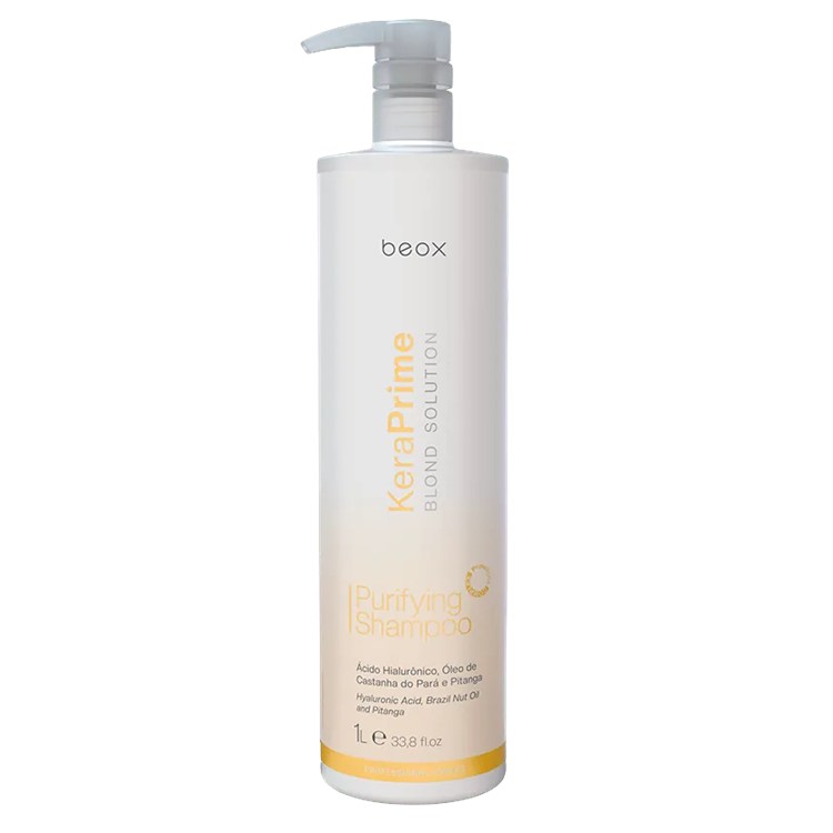 Beox Beox KeraPrime Blond Solution Purifying Shampoo 1000ml Shampoo Pre Trattamento Lisciante