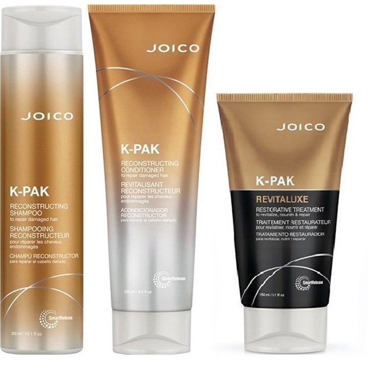 JOICO JOICO Kit K-Pak Reconstructing Shampoo + Conditioner + Restorative Treatment
