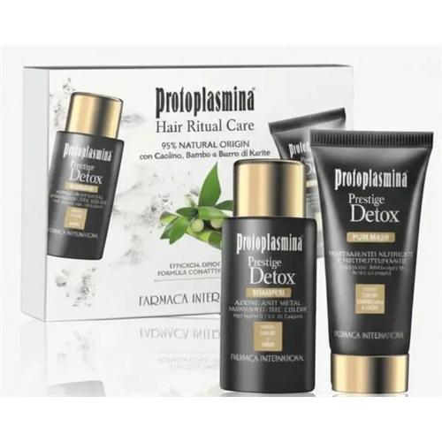 Kit Prestige Detox Shampoo 50ml + Maschera 40ml Trattamento Detossinante Nutriente Ristrutturante