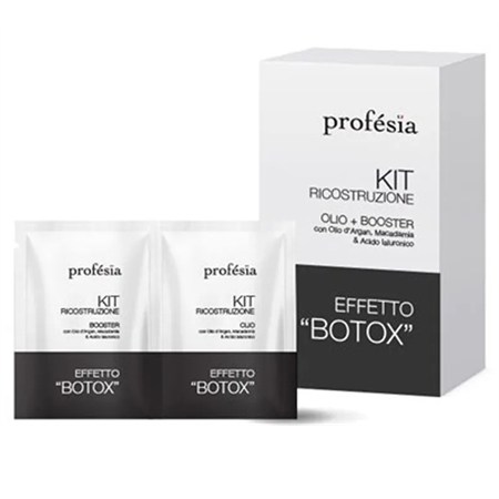 kit ricostruzione effetto botox olio booster 12 ml x 2 bustine 