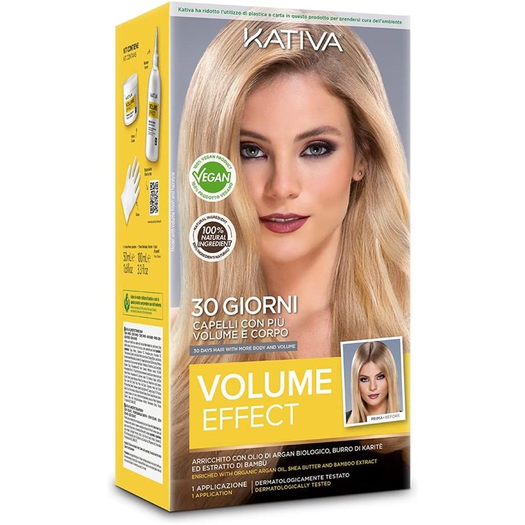 Kativa Kativa Kit Stiratura Volume Vegan Effect 30 giorni