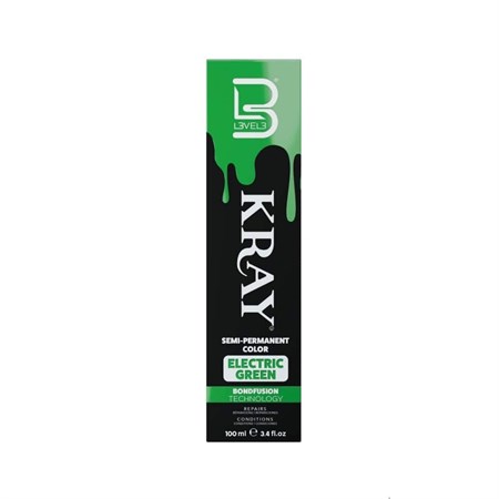 LV3 LV3 Kray Color Semi Permanent Color 100ml Electric Green in Tinte uomo