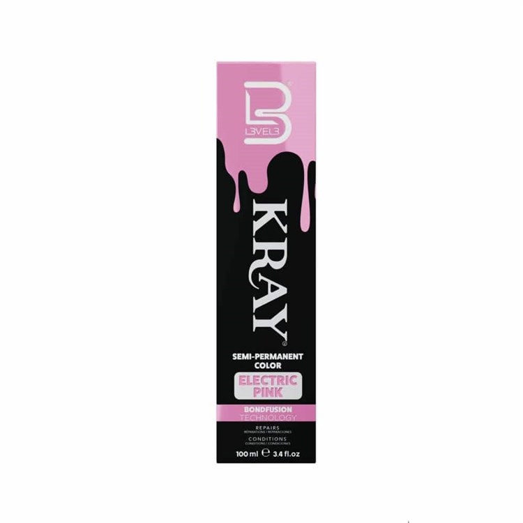 LV3 LV3 Kray Color Semi Permanent Color 100ml Electric Pink