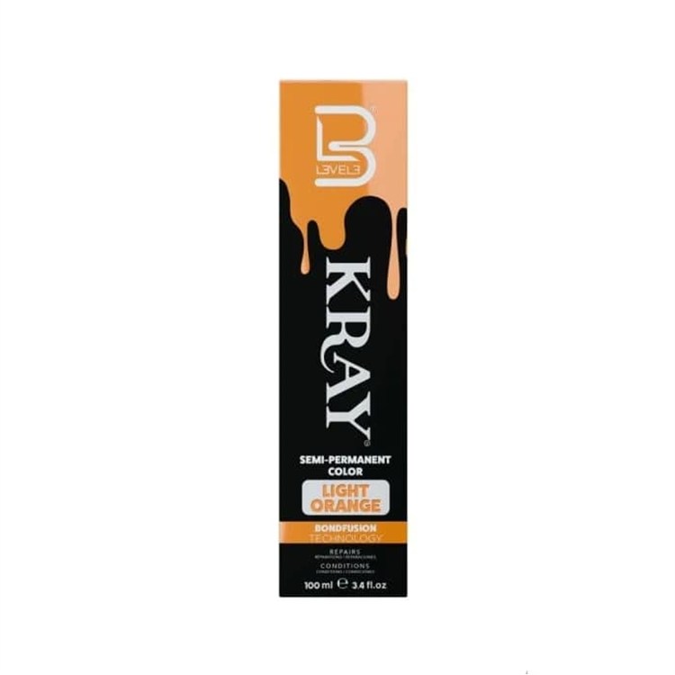 LV3 LV3 Kray Color Semi Permanent Color 100ml Light Orange