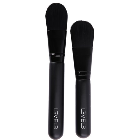 l3vel3 facial mask application brushes set 2 pz pennelli per il viso