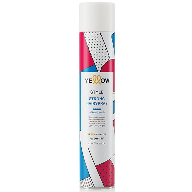 Alfaparf Yellow Alfaparf Yellow Yellow Style Strong Hairspray 500ml Lacca Capelli Strong