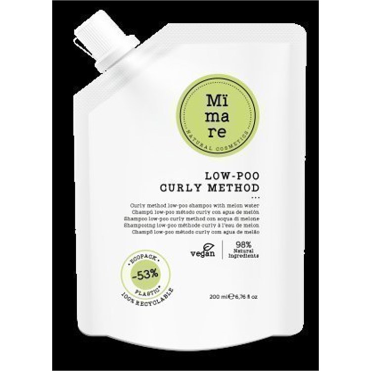 Mimare Mimare Low-Poo Curly Method Shampoo 200ml Shampoo Naturale Per Capelli Ricci