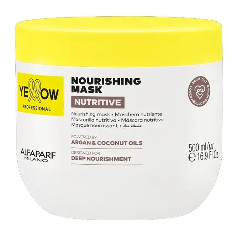 Alfaparf Yellow Alfaparf Yellow Nourishing Mask Nutritive 500ml - Maschera Nutritiva Capelli Secchi