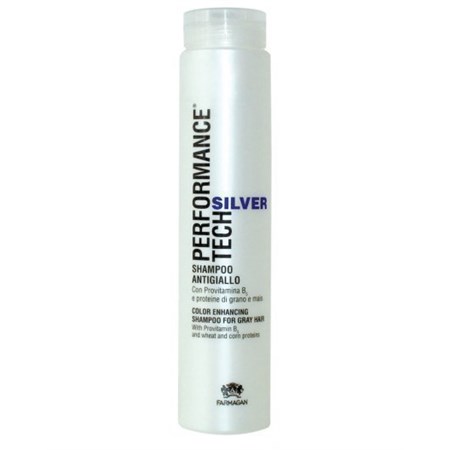 performance tech silver color enhancing shampoo for gray hair 250ml shampoo anti giallo