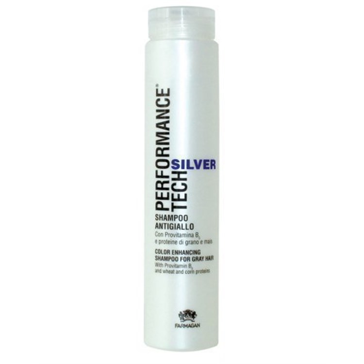 Farmagan Farmagan Performance Tech Silver Color Enhancing Shampoo For Gray Hair 250ml - Shampoo Anti Giallo