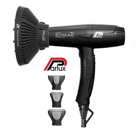 Parlux Parlux Phon Asciugacapelli Elysium Nero + Diffusore Magic Compact in Phon