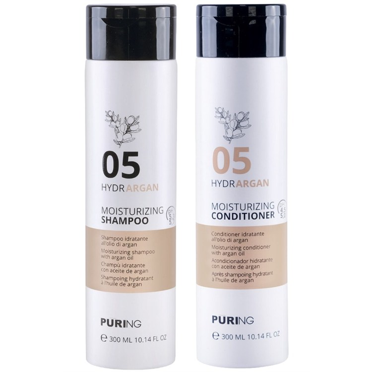 Puring Puring Kit Hydrargan Moisturizing Shampoo 05 300ml + Conditioner 300ml