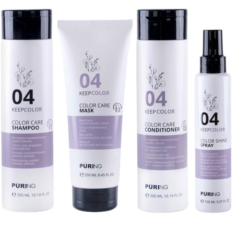 Puring Puring PURING kit Keepcolor Color Care Shampoo 04 300ml + Mask 250ml + Conditioner 300ml + Spray 150ml