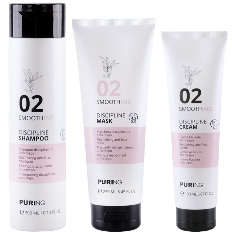 Puring Puring PURING Kit Smoothing Discipline Shampoo 02 300ml + Mask 250ml + Cream 150ml
