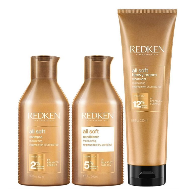 Redken Redken Kit All Soft Shampoo + Conditioner + Maschera