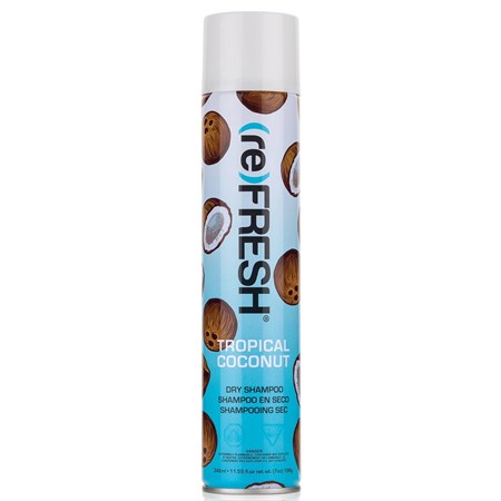refresh dry shampoo tropical coconut 342 ml shampoo secco