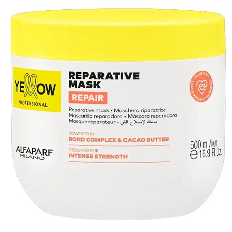 Alfaparf Yellow Alfaparf Yellow Reparative Mask Repair 500ml - Maschera Riparatrice Ristrutturante