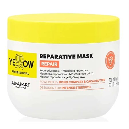 Alfaparf Yellow Alfaparf Yellow Reparative Mask Repair 300ml - Maschera Riparatrice Ristrutturante in Maschera