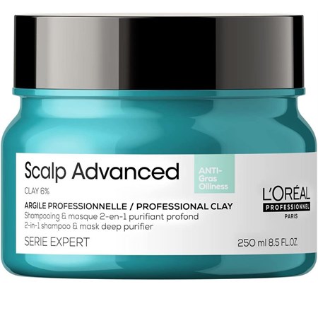 L'Oreal L'Oreal Serie Expert Scalp Advanced 2-in-1 Shampoo & Maschera Per Una Purificazione Profonda 250ml in Shampoo