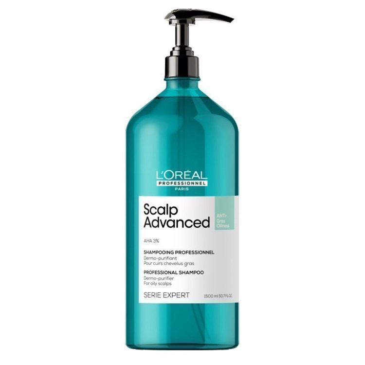 L'Oreal L'Oreal Serie Expert Scalp Advanced 1500ml Shampoo Anti-Oiliness Lenitivo per Cuoio Capelluto Grasso