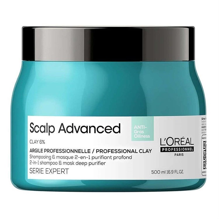 L'Oreal L'Oreal Serie Expert Scalp Advanced 2-in-1 Shampoo & Maschera Per Una Purificazione Profonda 500ml