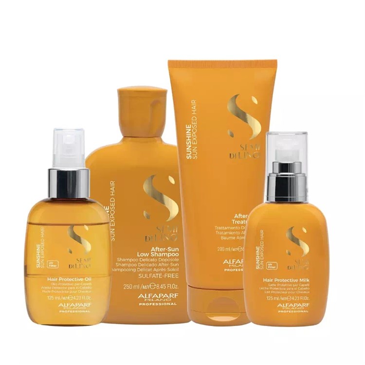 Alfaparf Alfaparf Semi Di Lino Sunshine Kit Completo Shampoo + Maschera + Spray + Leave-in