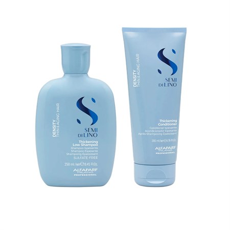 Alfaparf Alfaparf Kit Semi di Lino Density Thickening Low Shampoo 250ml + Conditioner 200ml in Idratante