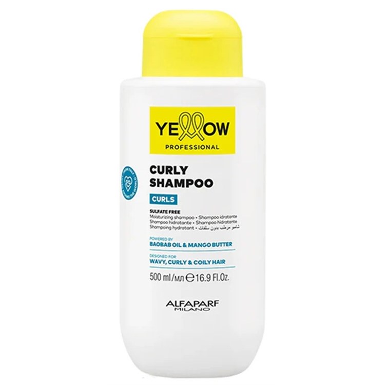 Alfaparf Yellow Alfaparf Yellow Yellow curly Shampoo Curls 500ml Shampoo Idratante Capelli Ricci