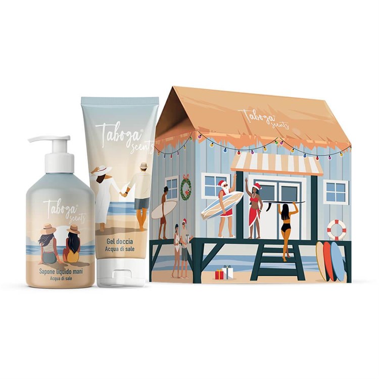 Taboga Scents Taboga Scents Taboga Scents Acqua di Sale Sapone Liquido 280ml e Gel Doccia 250ml