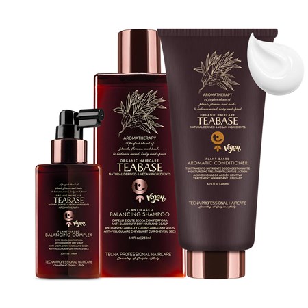 tecna kit teabase aromatherapy herbal care shampoo 250ml trattamento 100ml aromatic conditioner 200ml