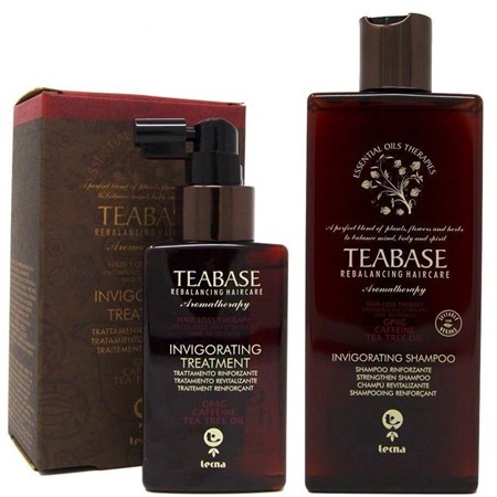 tecna kit teabase aromatherapy invigorating shampoo 250ml trattamento 100ml