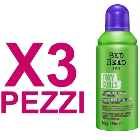 Kit Bed Head Foxy Curls Extreme Curl Mousse 250ml 3pz
