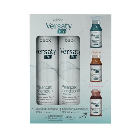 versaty pro home care kit shampoo conditioner e fiale