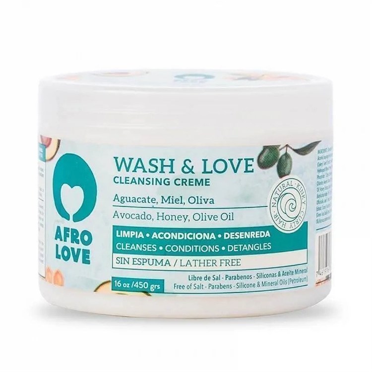 Afro Love Afro Love 450ml Wash & Love Cleansing Cream - Crema Detergente 2 in 1 450gr