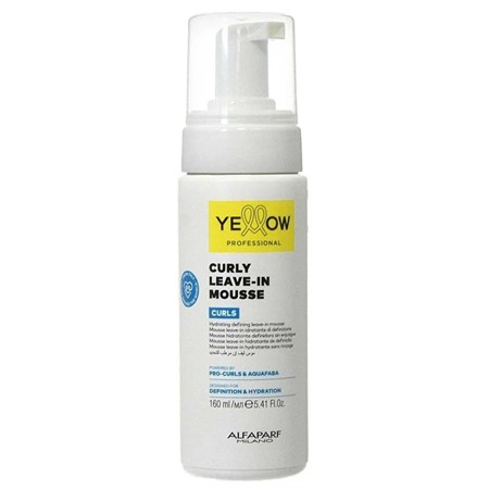 yellow curly leave in mousse curls 160 ml mousse idratante definizione ricci