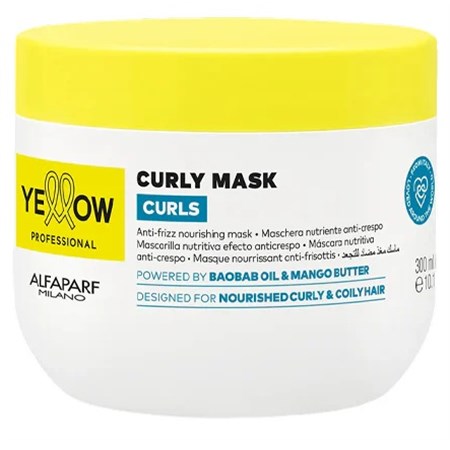 Yellow Curly Mask Curls 300ml Maschera Idratante Capelli Ricci
