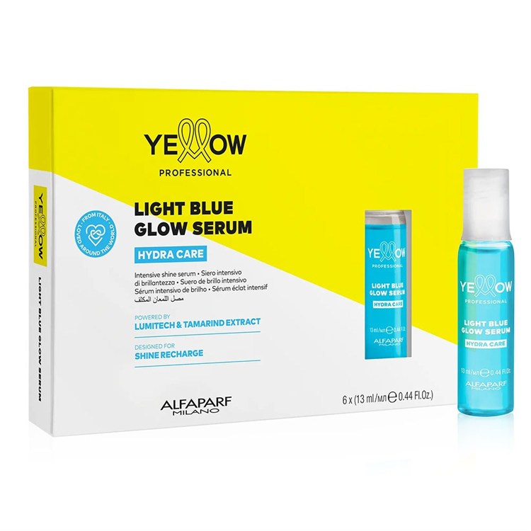 Alfaparf Yellow Alfaparf Yellow Yellow Glow Light Blue Glow Serum Hydra Care 6 x 13ml Trattamento Brillantezza Intensivo