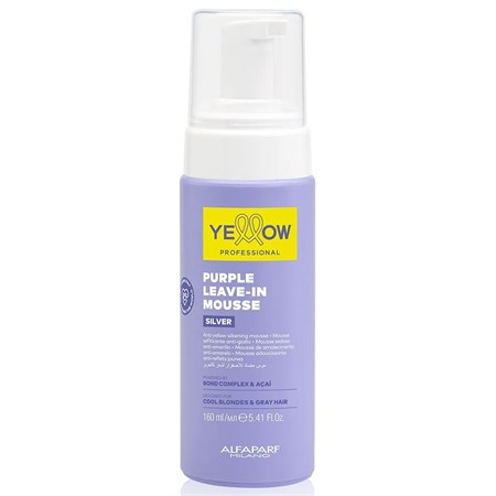 Yellow Purple Leave-In Mousse 160 ml - Mousse Setificante Idratante Antigiallo