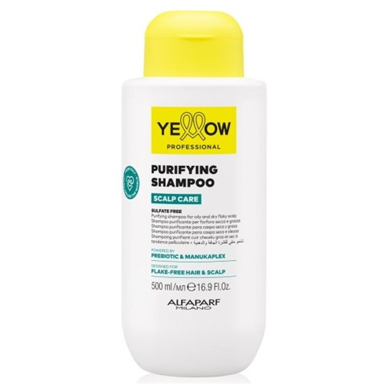 Alfaparf Yellow Alfaparf Yellow Yellow Scalp Care Purifying Shampoo 500ml Shampoo Purificante Forfora Grassa o Secca