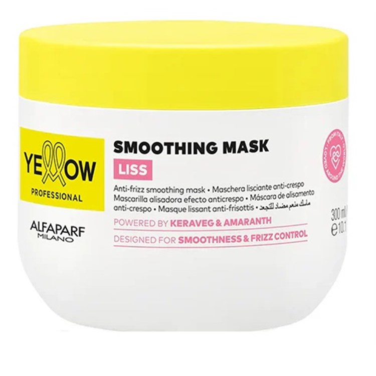 Alfaparf Yellow Alfaparf Yellow Yellow Smoothing Mask Liss 300ml Maschera Anti Frizz Lisciante