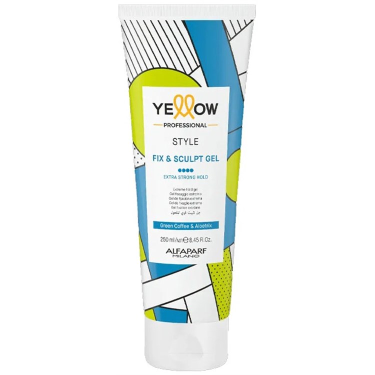 Alfaparf Yellow Alfaparf Yellow Yellow Style Fix & Sculpt Gel Extra Strong Hold 250ml Gel Capelli Tenuta Extra Forte